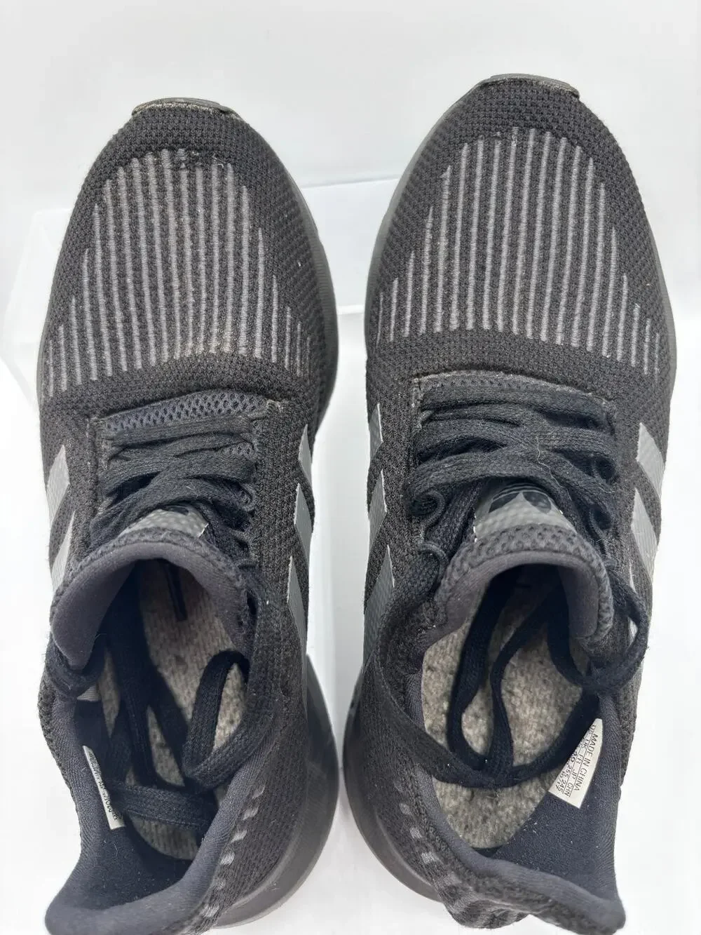 adidas Athletic Shoes Men's Core Black US 7 Mesh Knit Running Sneakers